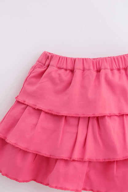 Baby Girls Multi Cotton Top & Skirt Set