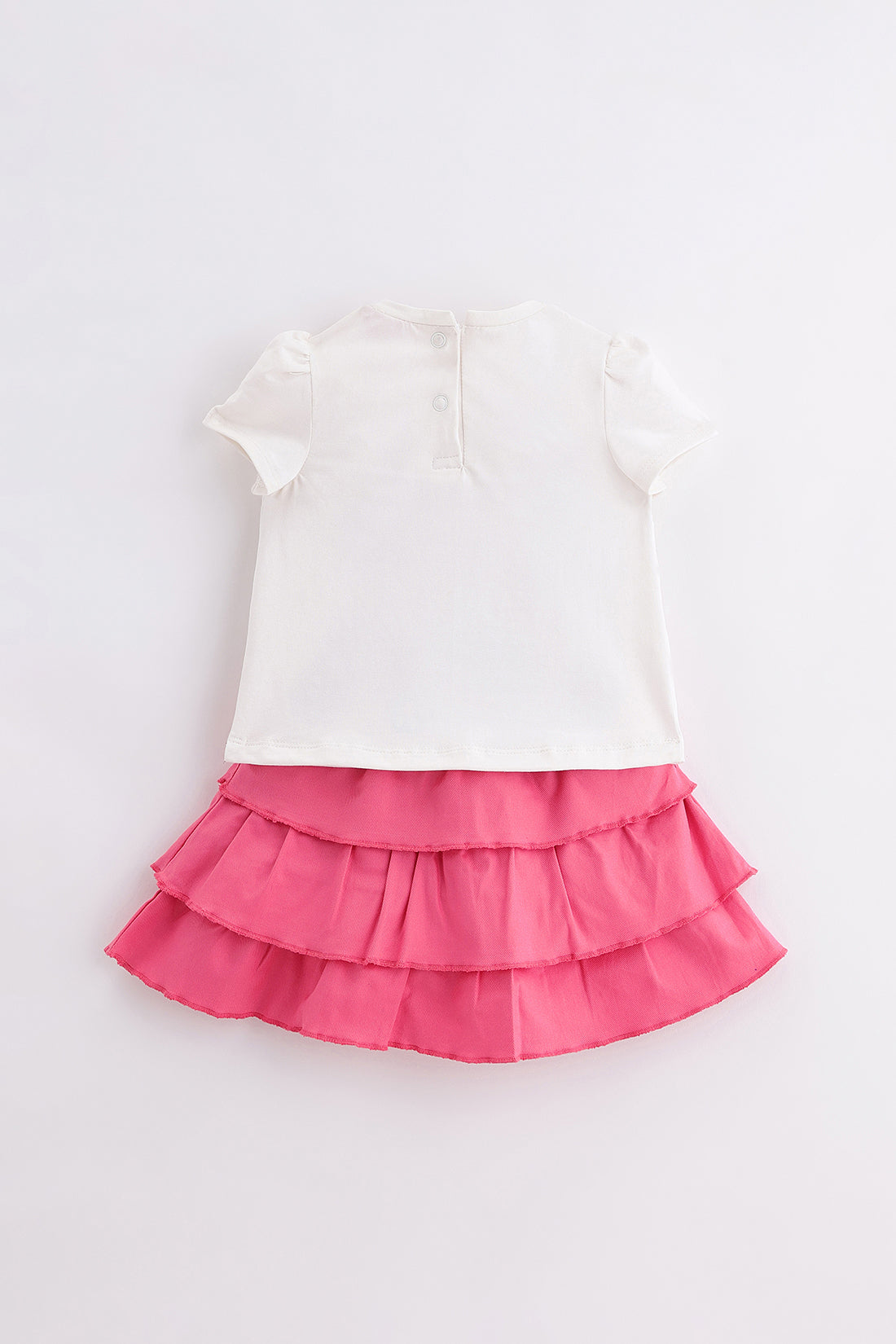 Baby Girls Multi Cotton Top & Skirt Set