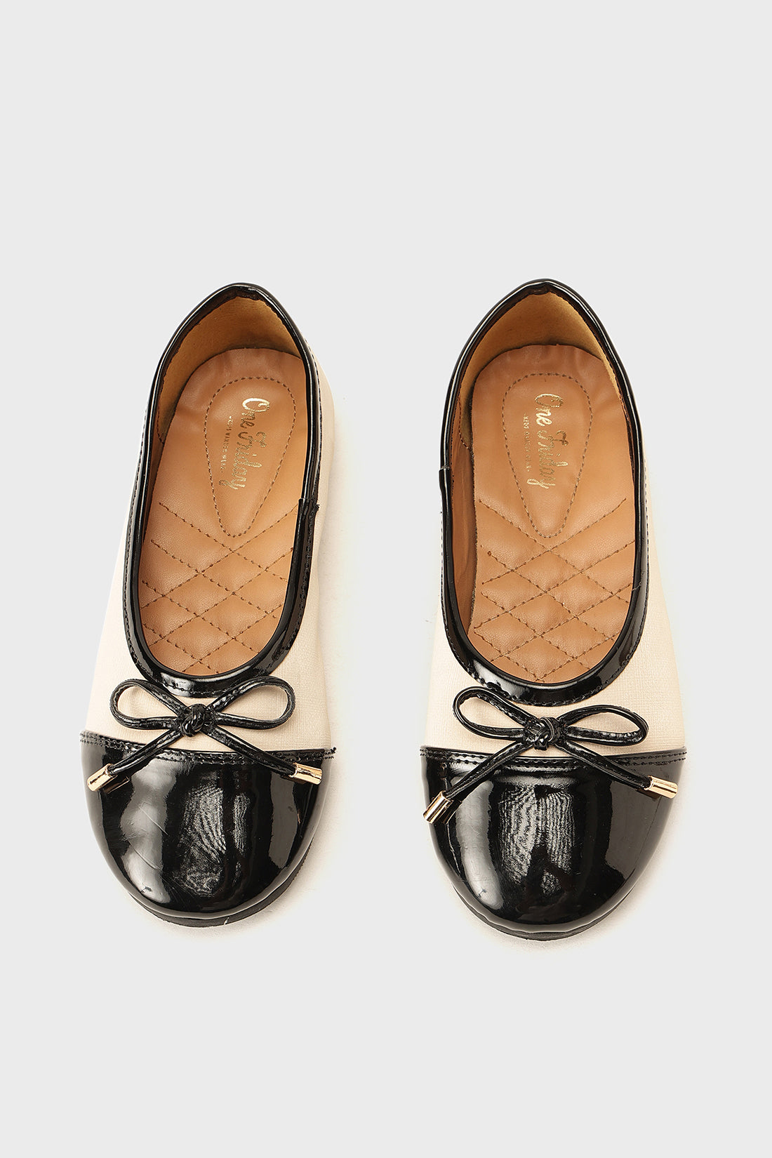 Girls Off White PU Leather Partywear Shoes Classic Look | One Friday