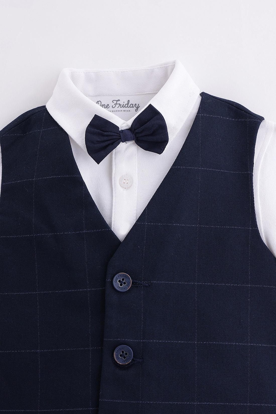 Boys Navy Blue 3-Piece Formal Set