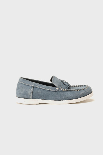 Boys Blue Leather Partywear Shoes Elegant Style | One Friday