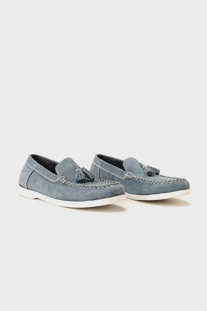 Boys Blue Leather Partywear Shoes Elegant Style | One Friday