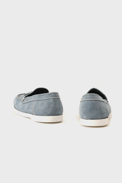 Boys Blue Leather Partywear Shoes Elegant Style | One Friday