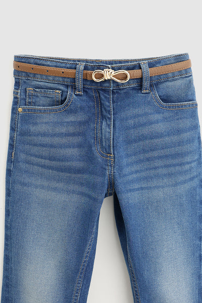 Brown Girls Solid Leather Belt