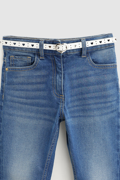 White Girls Solid Leather Belts