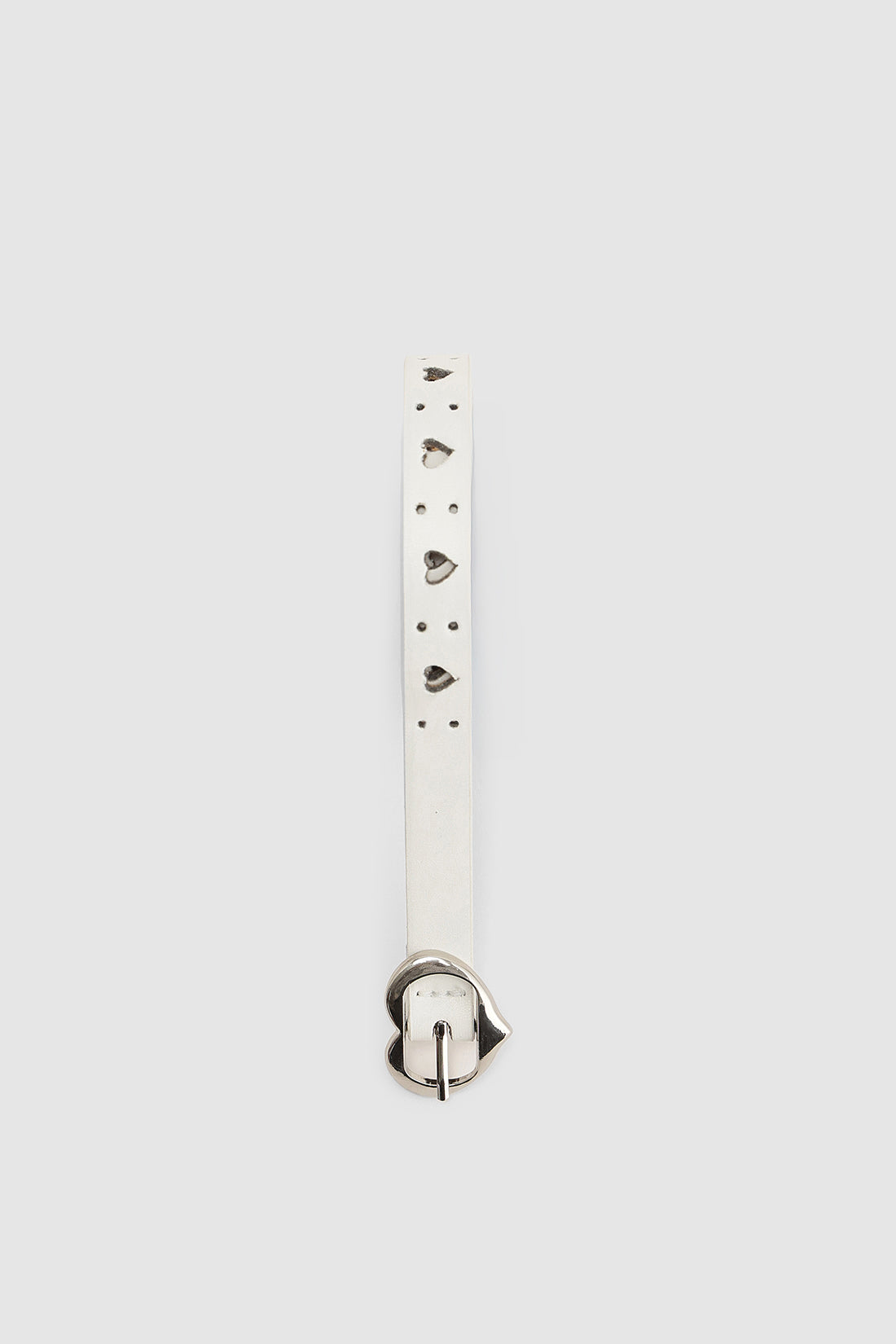 White Girls Solid Leather Belts