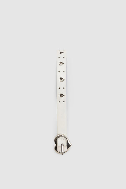 White Girls Solid Leather Belts