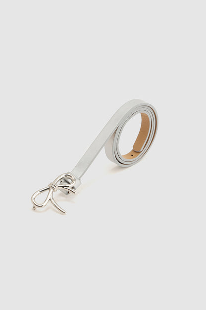 Silver Girls Solid Leather Belts