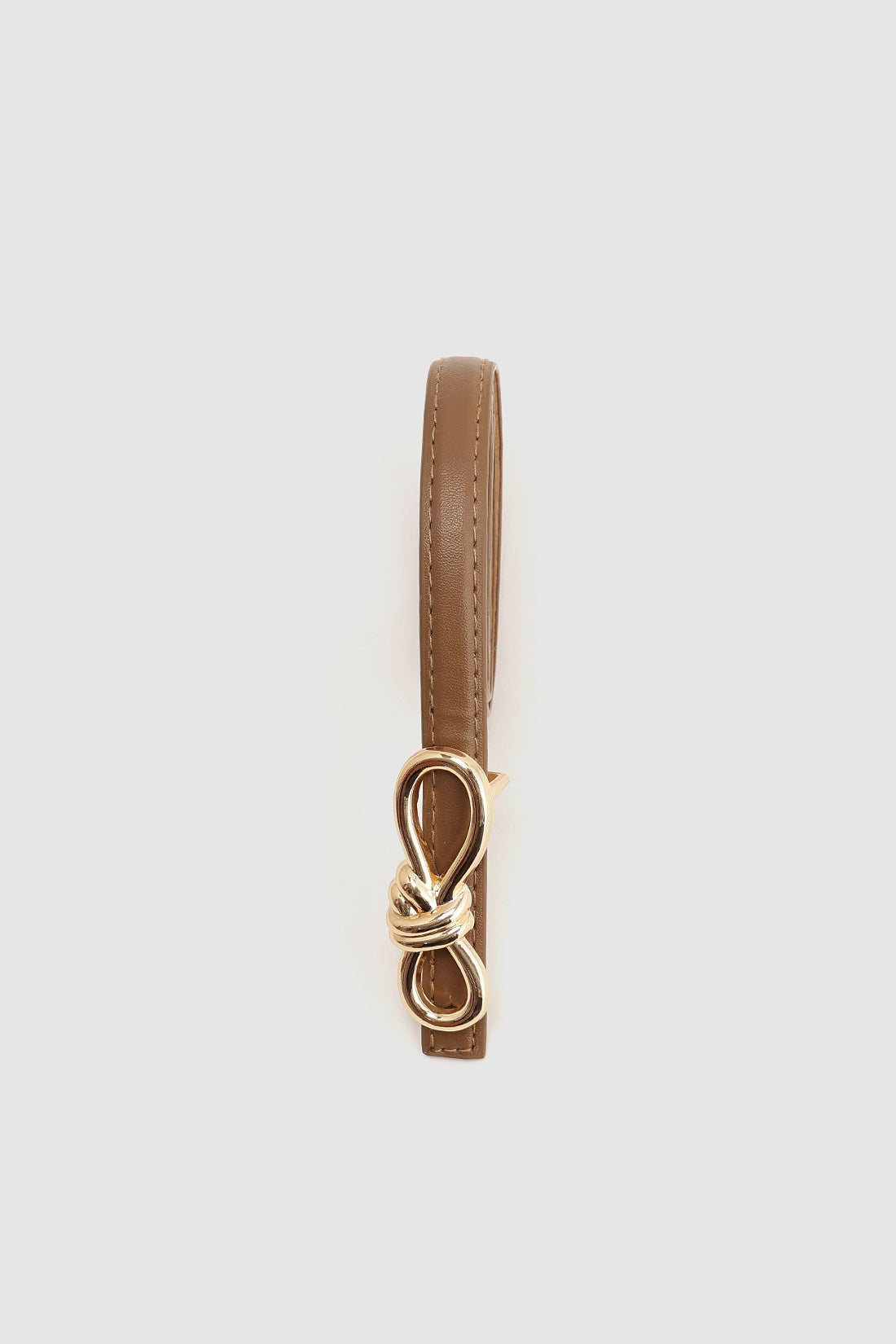 Brown Girls Solid Leather Belt