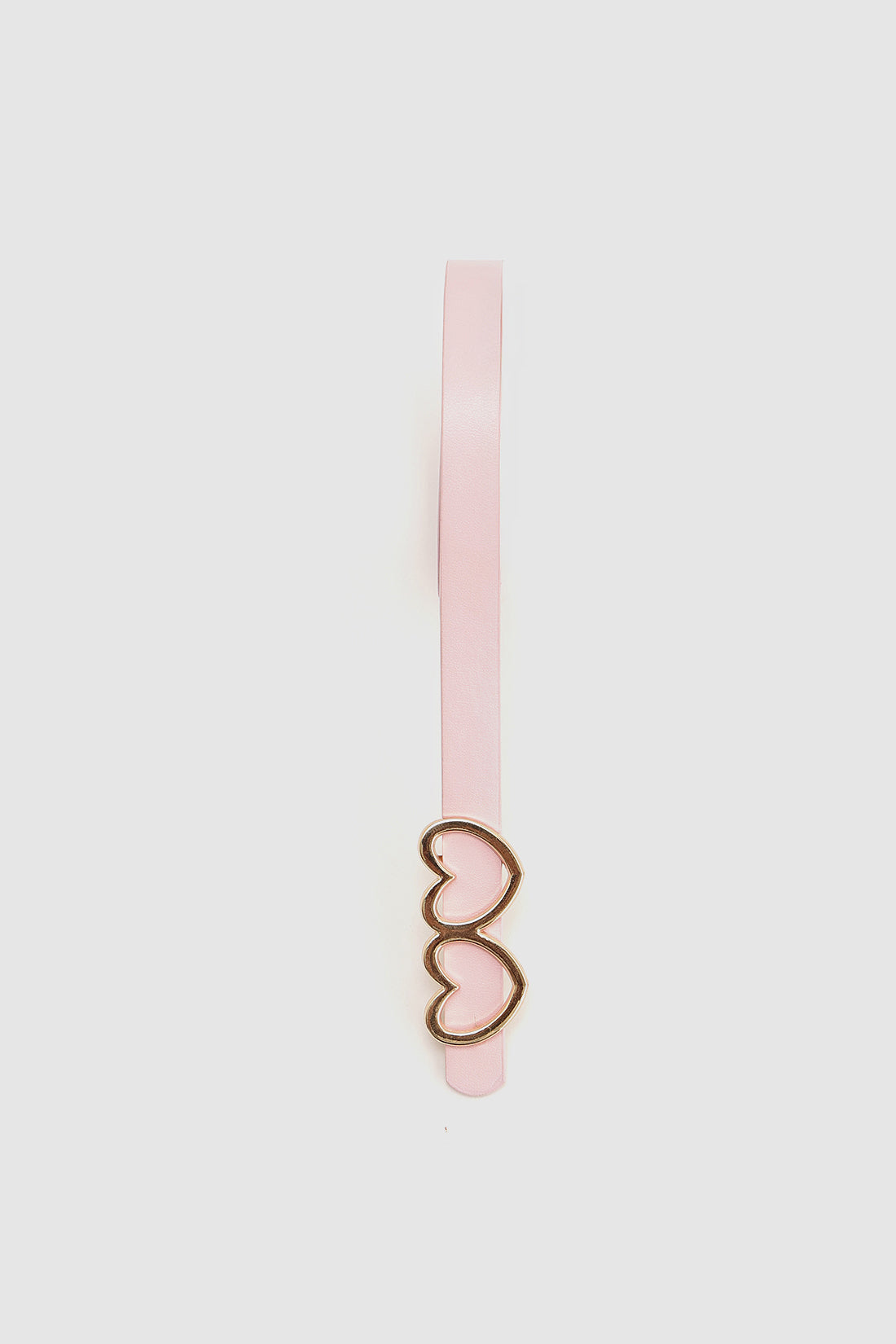 Girls Pink Leather Belt