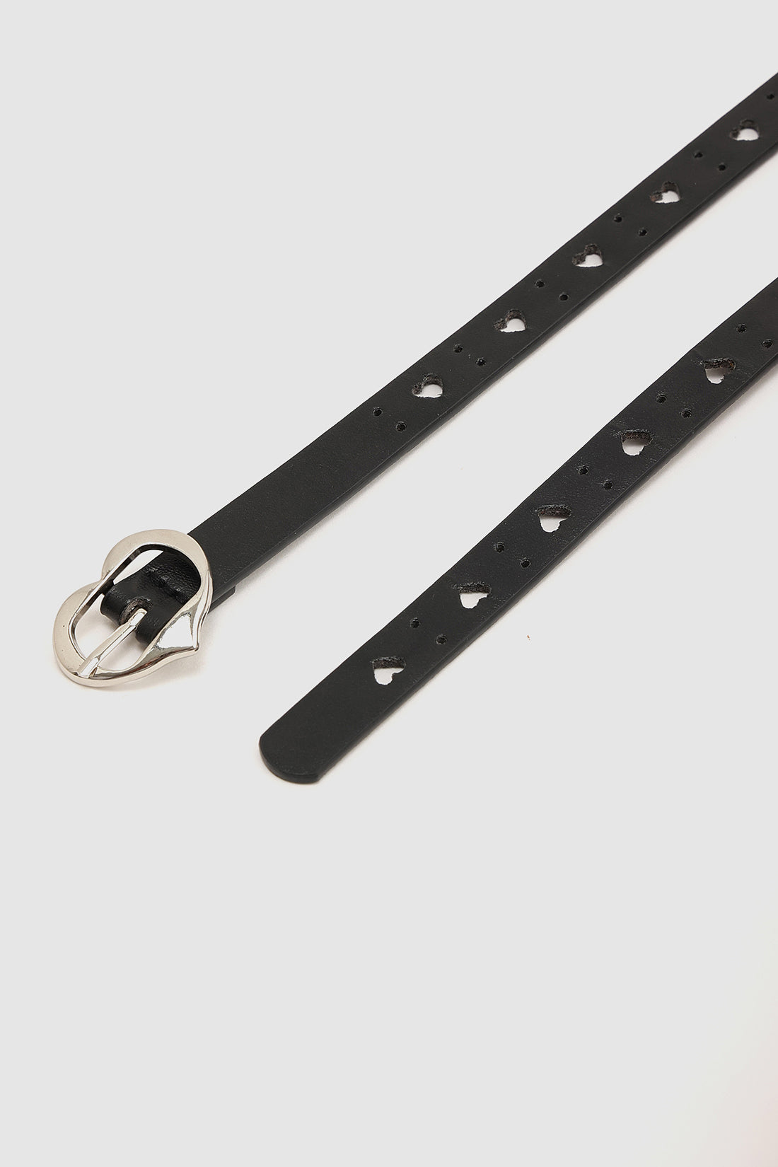 Black Girls Classic Solid Leather Belt