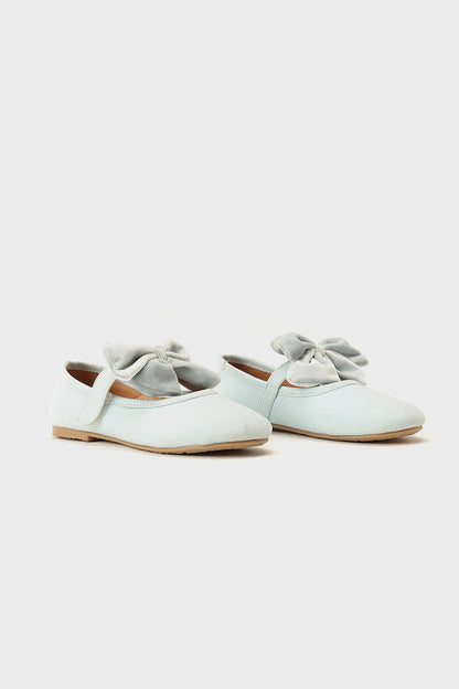 Girls Ice Blue PU Leather Partywear Shoes Comfy Fit | One Friday