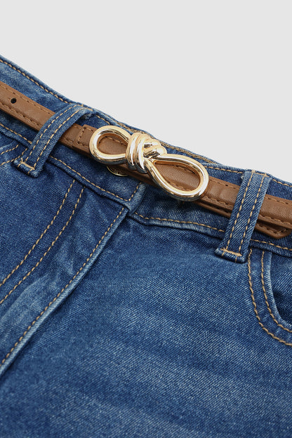 Brown Girls Solid Leather Belt