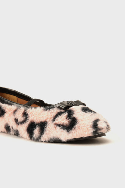 Girls Multi Fur Partywear Shoes Festive Charm | One Friday