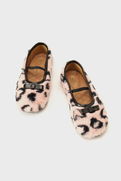 Girls Multi Fur Partywear Shoes Festive Charm | One Friday