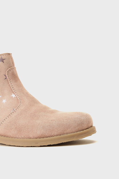 Girls Pink Leather Boots Stylish Comfy Fit | One Friday