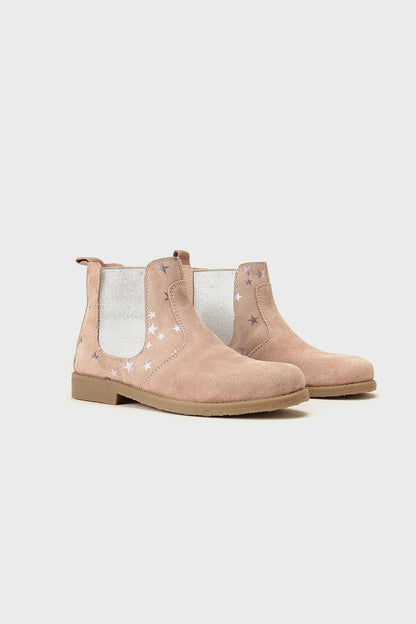 Girls Pink Leather Boots Stylish Comfy Fit | One Friday