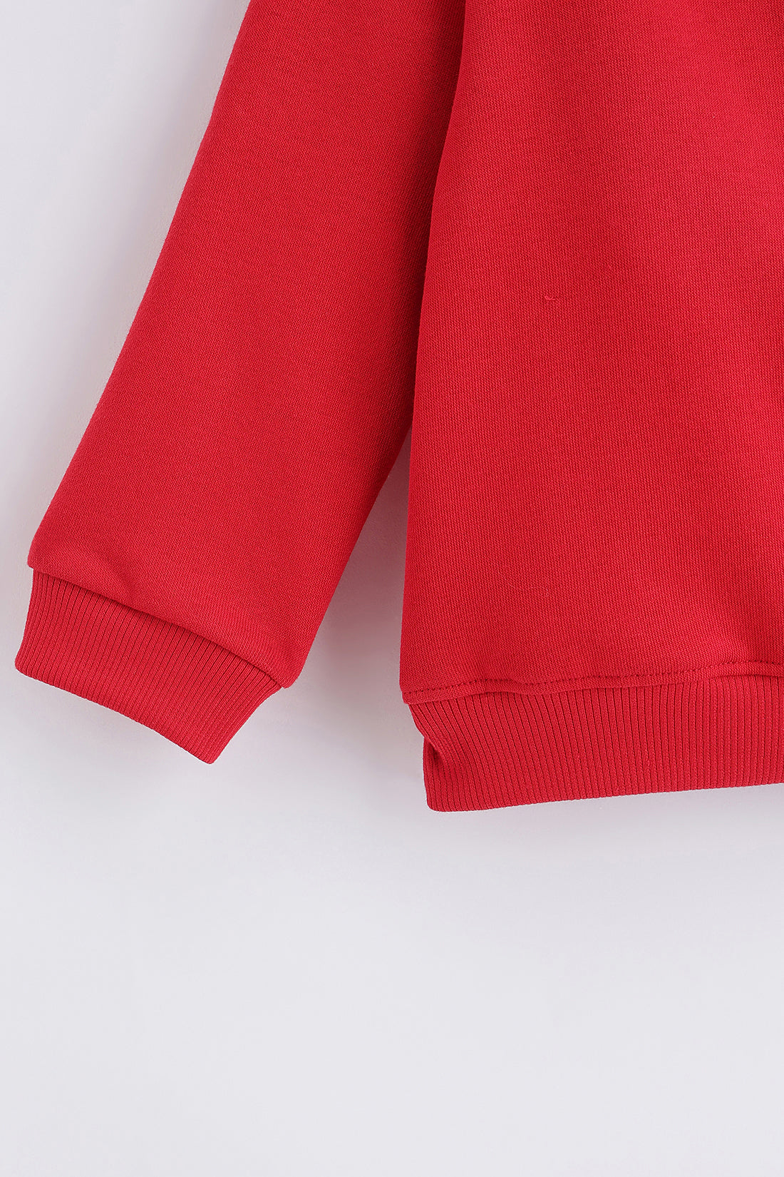 Baby Boys Red Cotton Sweatshirt