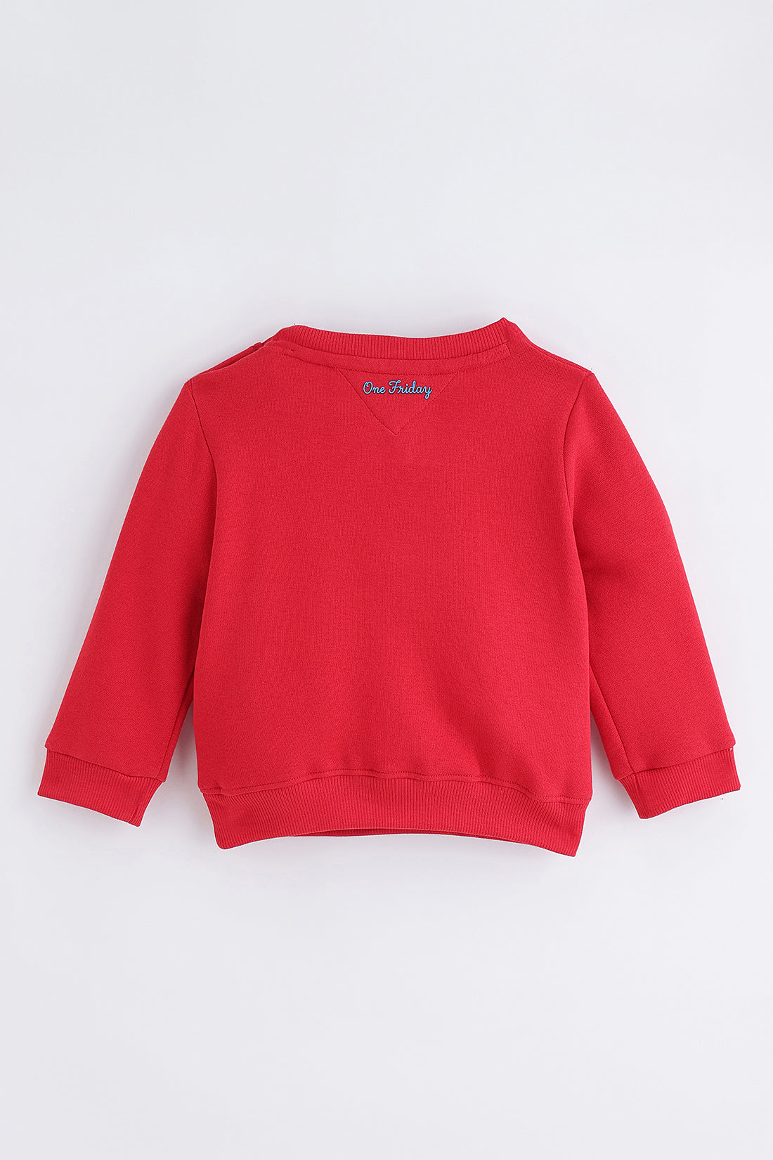Baby Boys Red Cotton Sweatshirt