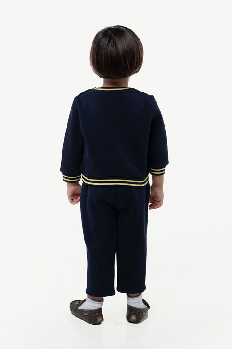 Navy Blue Mickey Cotton Baby Set