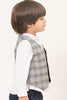 One Friday Baby Boys White Shirt With Grey Waistcoat (2 Pieces set)