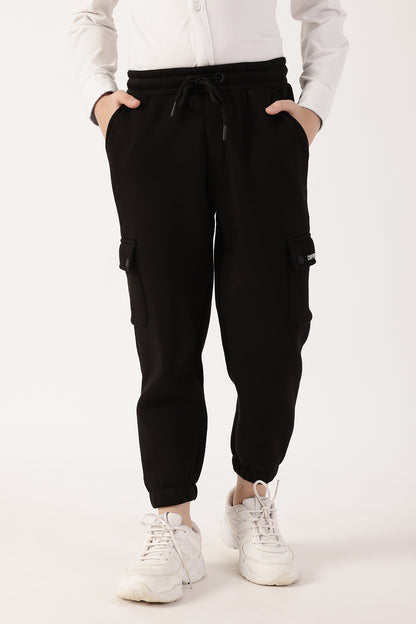 Boys Black Joggers One Friday