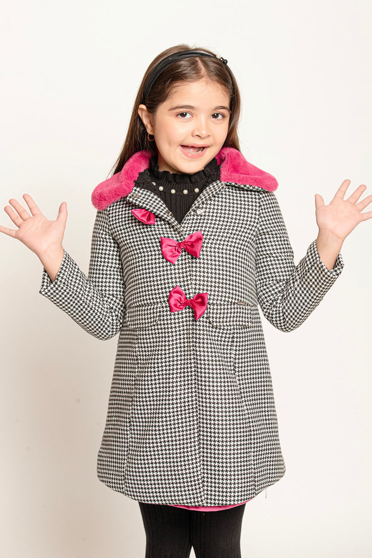 Couture Chic Houndstooth Overcoat