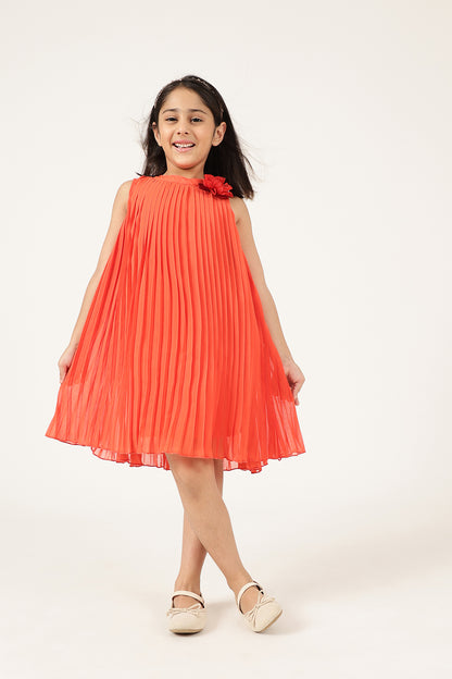 Girls Orange Dress
