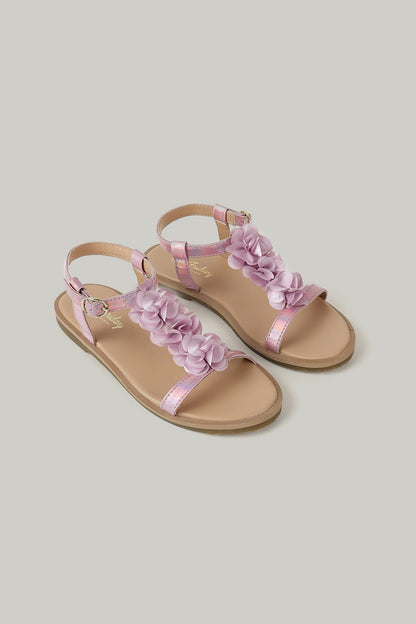 One Friday Girls Lilac Solid Sandal