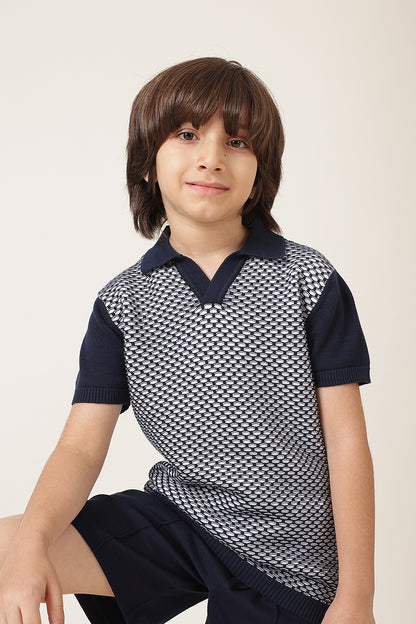 Boys Multi Color Cotton Printed Summer T-Shirt