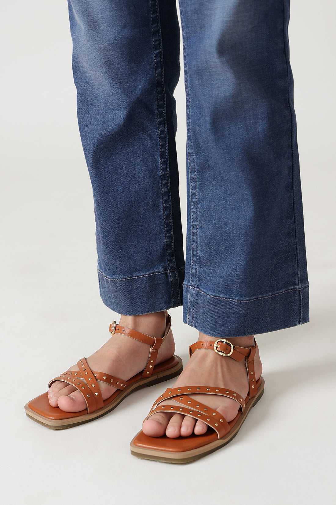 One Friday Girls Tan Solid Sandal