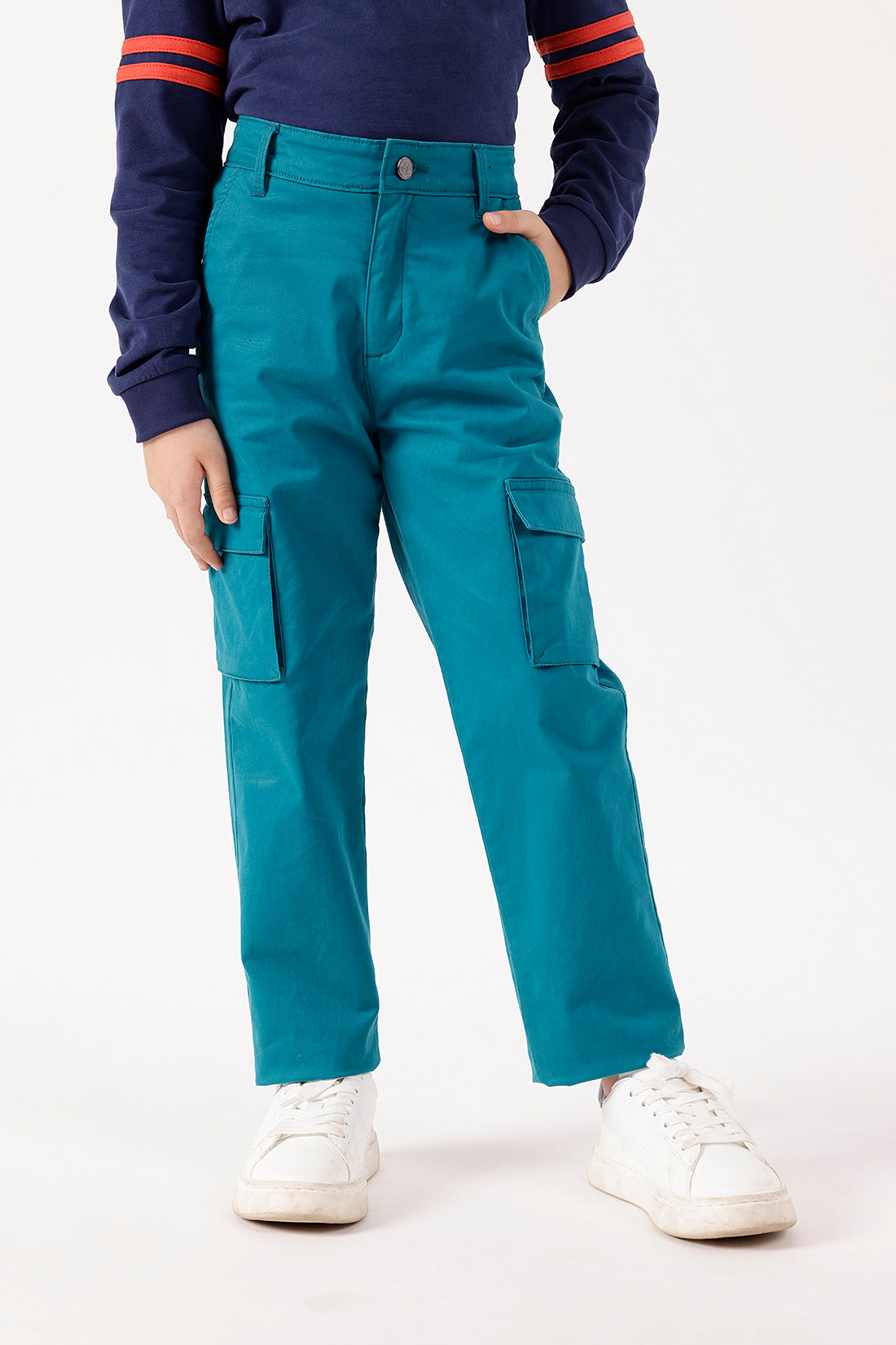 Boys Teal Trouser –  Spandex Woven
