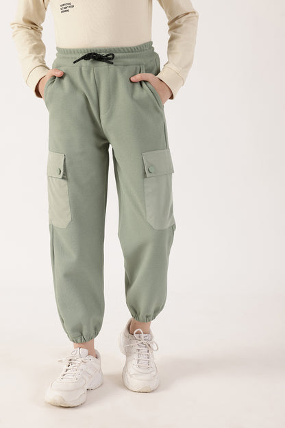 Boys Sage Green Joggers