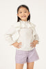One Friday Girls' White Ruffled Top