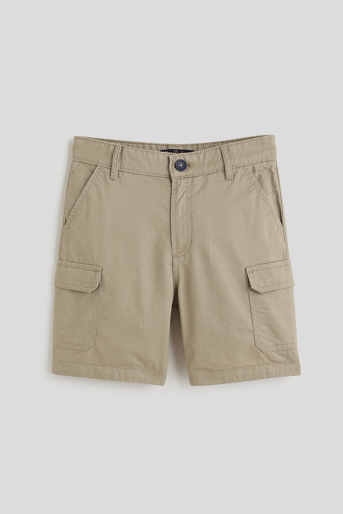 One Friday Boys Khaki Solid Short