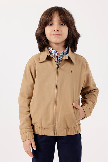 Boys Beige Jacket One Friday