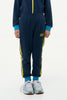 One Friday Navy Blue Cotton Solid Pyjama