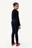 One Friday Navy Blue Solid Jegging