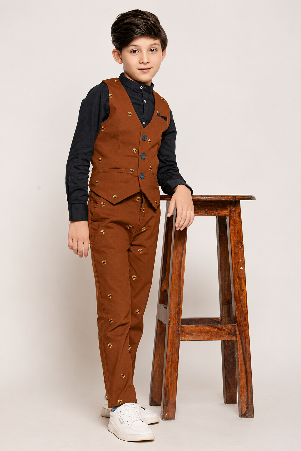 Boys Rust Straight Fit Trouser