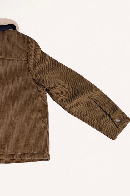 Kids Boys Green  Solid Jacket