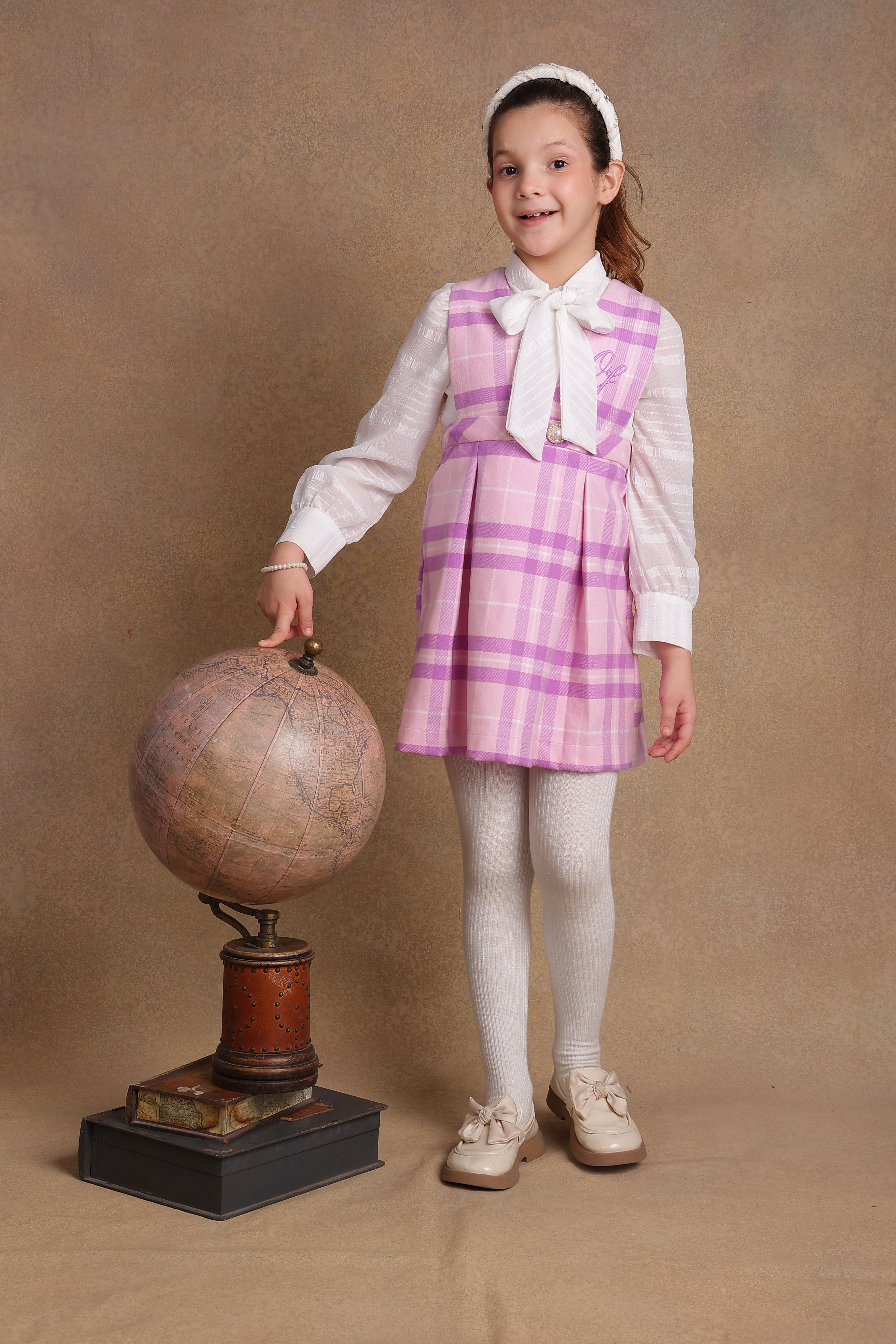 Girls Pink & Lilac Dress