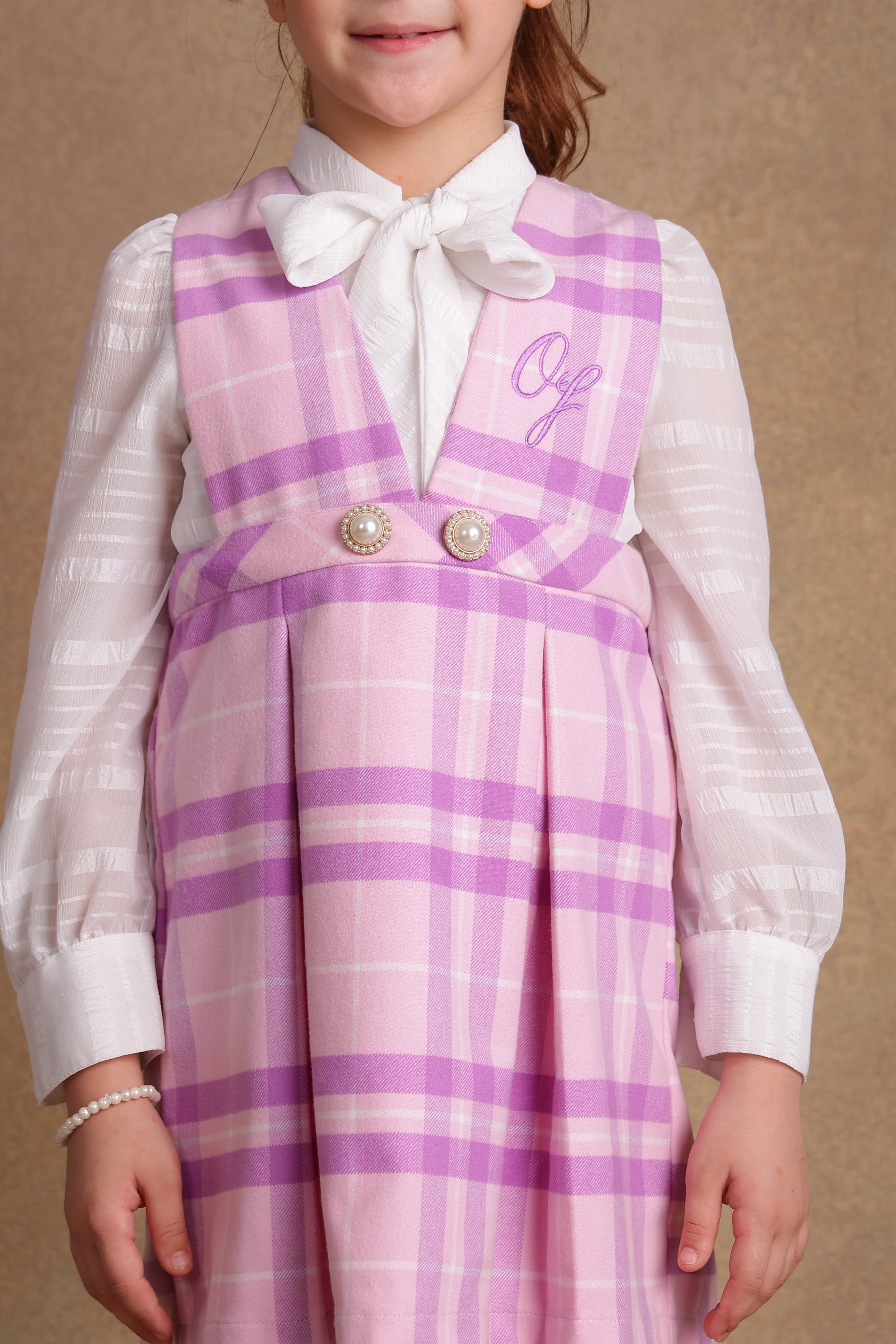 Girls Pink & Lilac Dress
