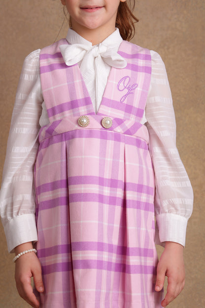 Girls Pink & Lilac Dress