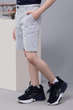 One Friday Kids Boys Blue and White Stripes Cotton Shorts