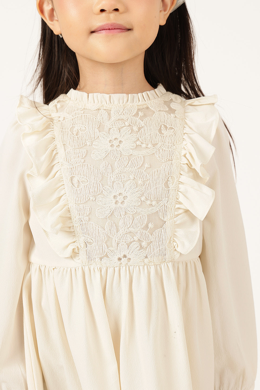 Girls Off White Dress