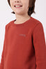 Boys Orange Cotton Blend Sweatshirt