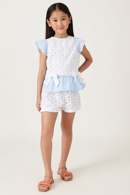 Girls Multi Stripes Top