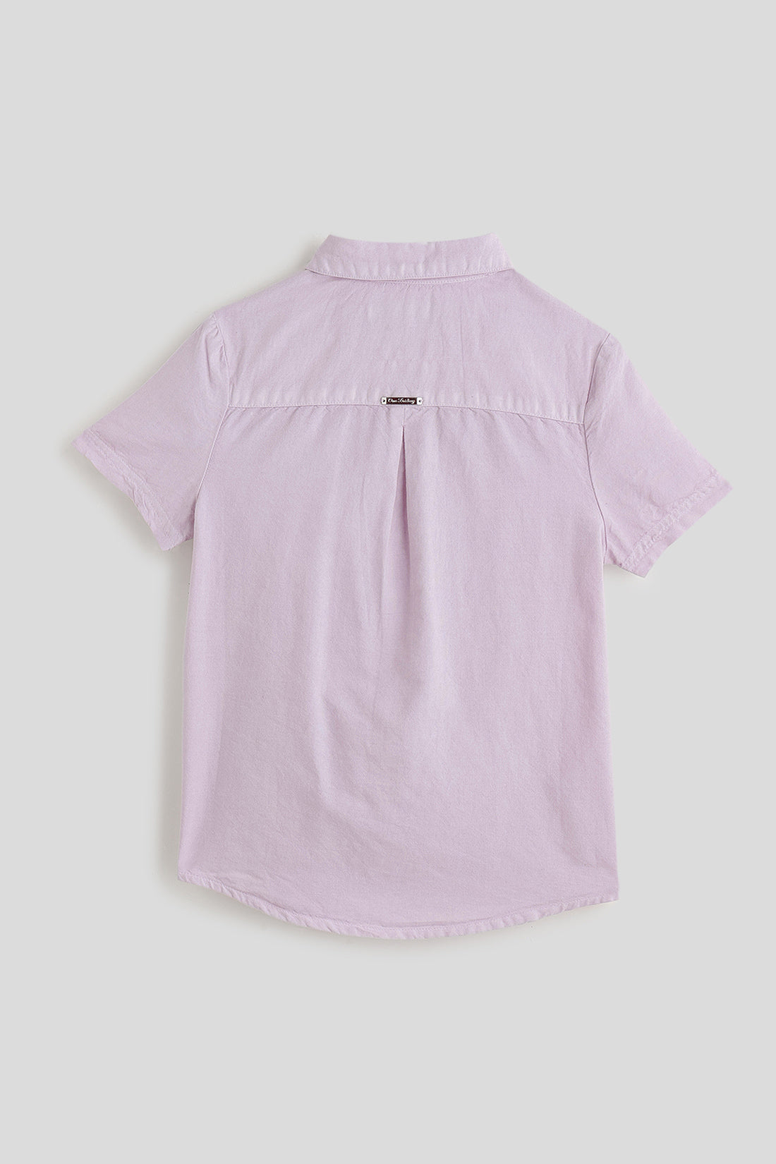Boys Lilac Full Sleeve Solid Shirt by One Friday