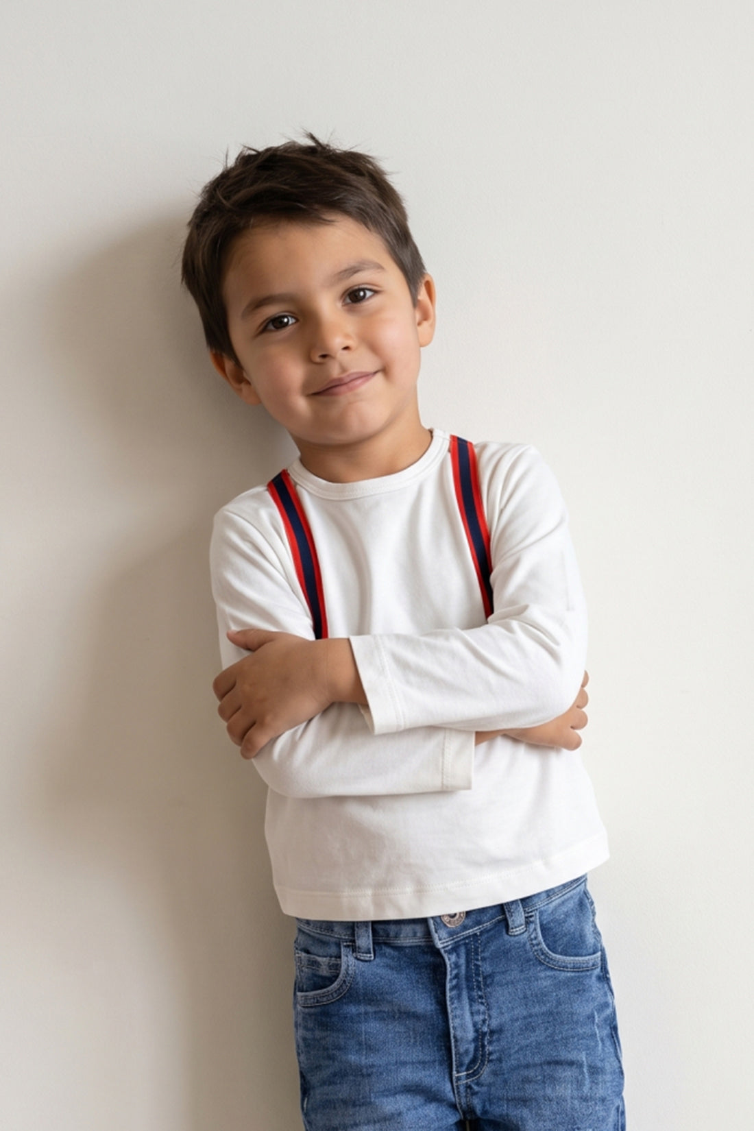Baby Boys Off-White Knit Sweatshirt