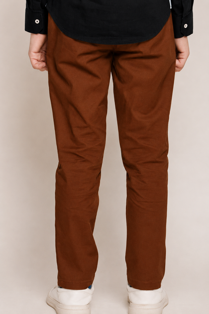 Boys Rust Straight Fit Trouser